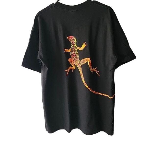 🆕 Vintage Marlboro Unlimited 90s Lizard Gecko Black Graphic Tee Shirt Size XL
